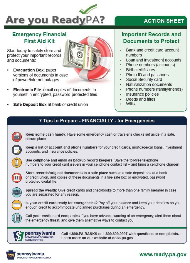 Emergency Financial First Aid Kit